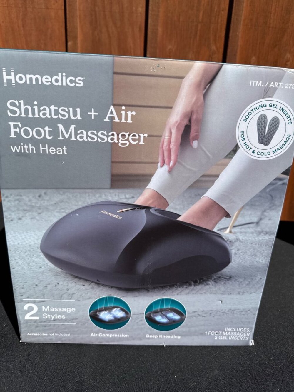 Homedics Shiatsu + Air Foot Massager with Heat
